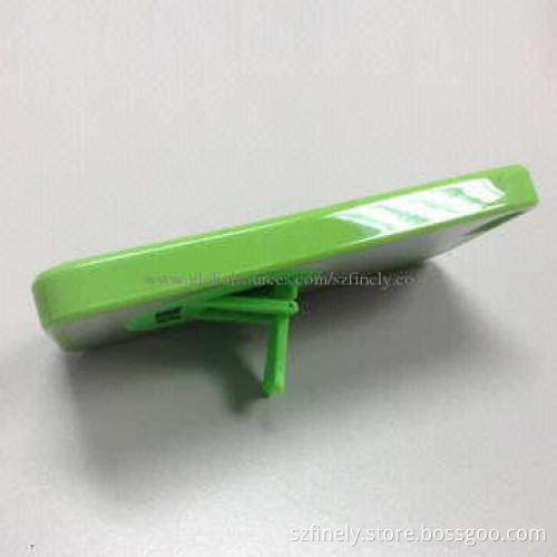 PC+TPU case for iPhone 5/5S, double injection with 360-degree rotational stand, elegant hit color